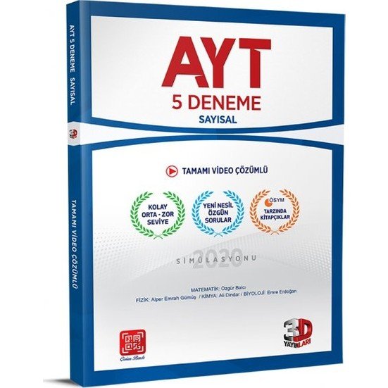 3D Ayt Sayısal 5 Li Deneme