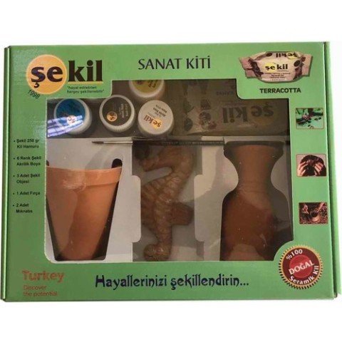 Şekil Seramik Obje Sanat Boyama Seti