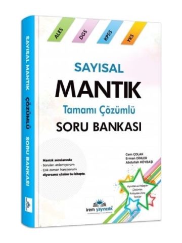 İrem Yayıncılık KPSS ALES DGS Sayısal Mantık Tamamı Çözümlü Soru Bankası