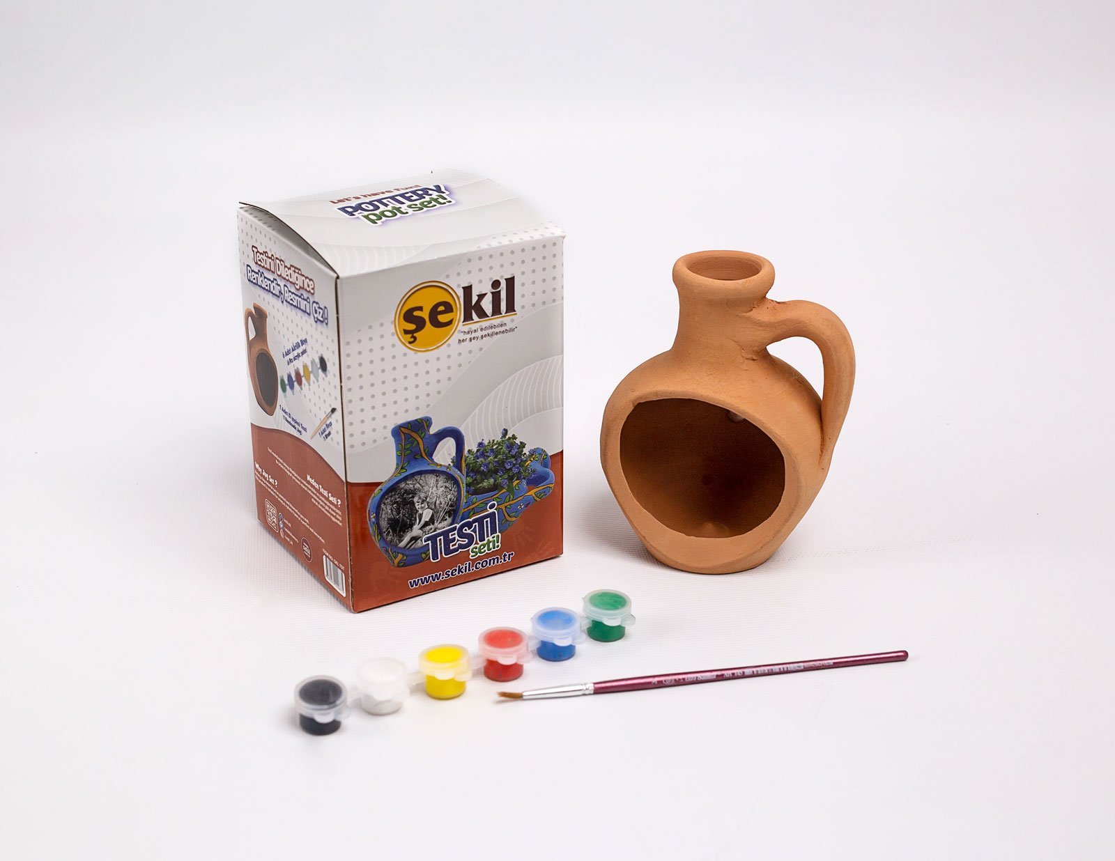 Şekil Seramik Obje Testi Boyama Seti