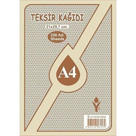 Officeline Teksir Kağıdı A4 250 Adet
