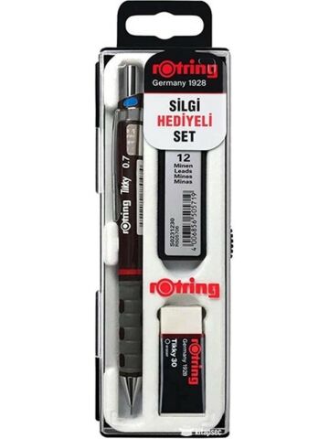 Rotring Tikky Min Silgi 3Lü Okul Seti 0.7 - Bordo