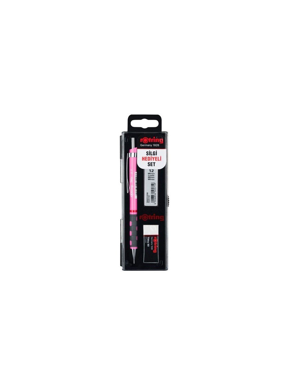 Rotring Tikky Min Silgi 3Lü Okul Seti 0.7 - Neon Pembe