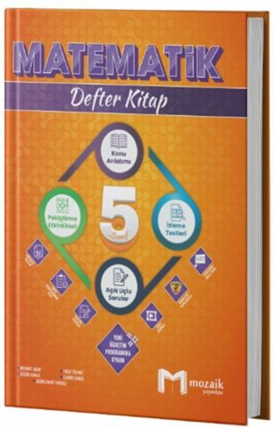 Mozaik Yayınları 5. Sınıf Matematik İntro Defter Kitap