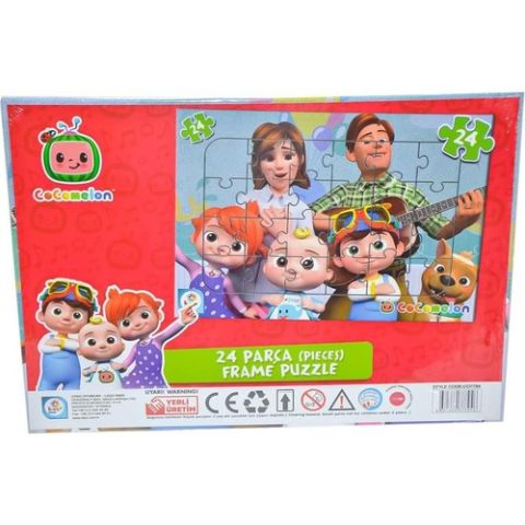 Laço Kids Cocomelon 24 Parça Frame Puzzle Aile CO7794 Cocomelon Çocuk Puzzle