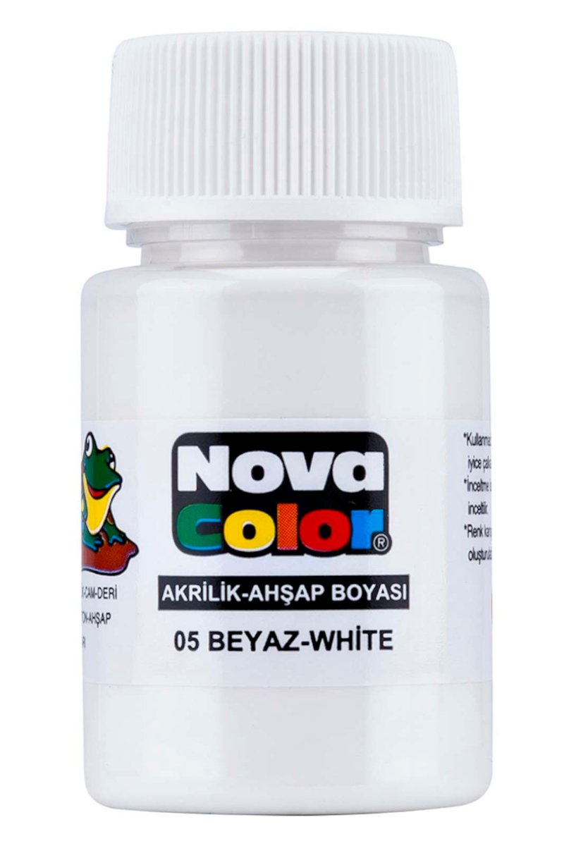 NOVA COLOR AKRİLİK BOYA BEYAZ 30 CC