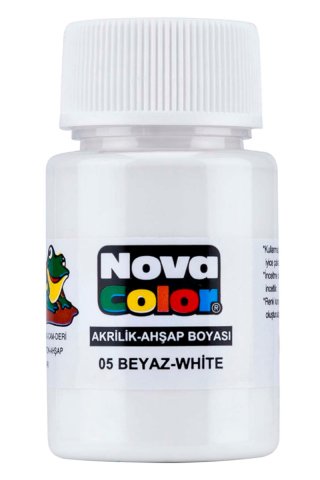 NOVA COLOR AKRİLİK BOYA BEYAZ 30 CC