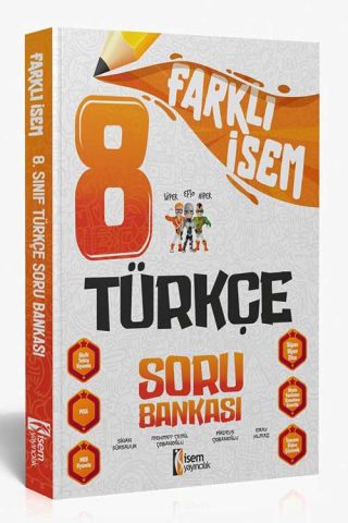 İsem 8. Sınıf Türkçe Farklı İsem Soru Bankası
