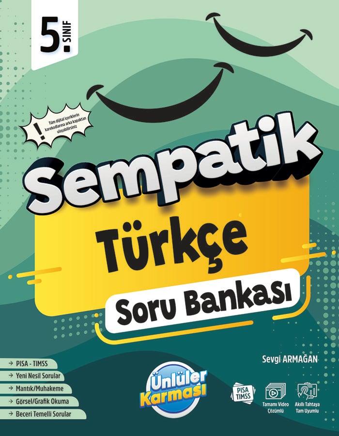 Ünlüler Yayınları Sempatik 5. Sınıf Türkçe Soru Bankası (2024-2025)
