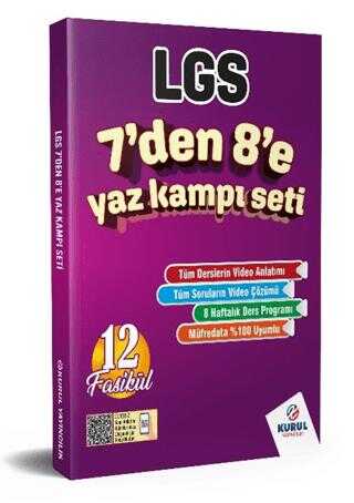 Kurul Yayıncılık LGS 7 den 8 e Yaz Kampı Konu Anlatımlı Soru Bankası Seti