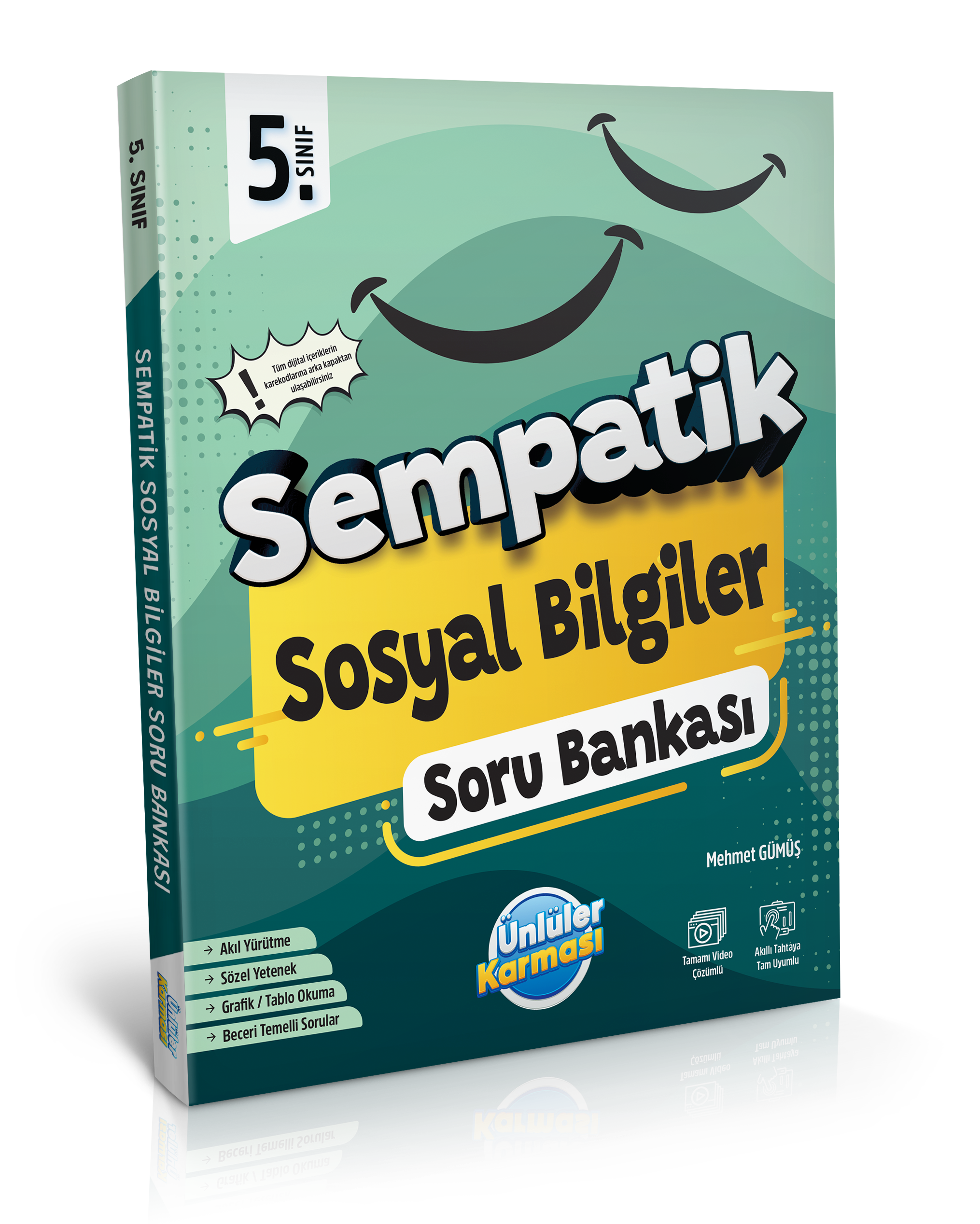 Ünlüler Yayınları Sempatik 5. Sınıf Sosyal Bilgiler Soru Bankası (2024-2025)