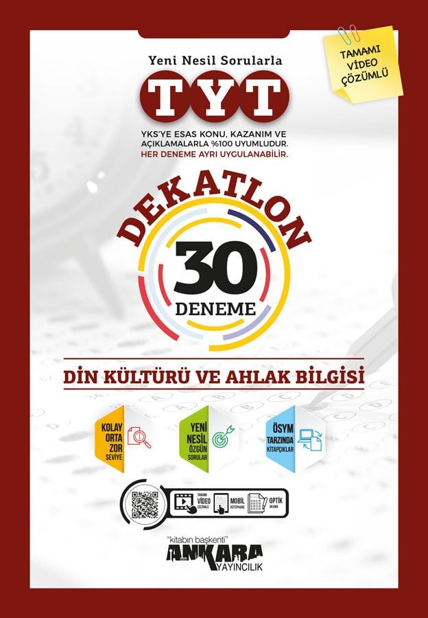 Ankara Tyt Dekatlon Din Kültürü Ahlak Bilgisi Deneme