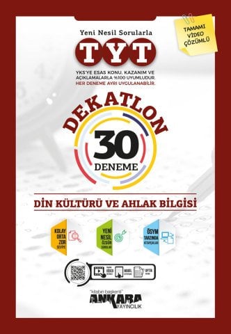Ankara Tyt Dekatlon Din Kültürü Ahlak Bilgisi Deneme