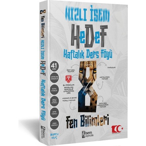 İsem Yayınları 8. Sınıf Hızlı İsem Fen Bilimleri Hedef Haftalık Ders Föyü