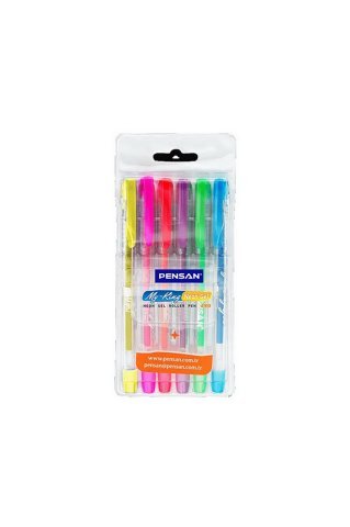 PENSAN 6 RENK NEON JEL KALEM