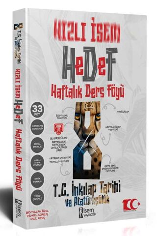İsem Yayınları 8. Sınıf Hızlı İsem inkılap Hedef Haftalık Ders Föyü