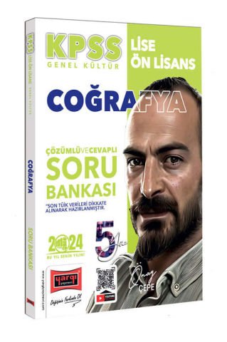 YARGI KPSS GK Lise Ön Lisans 5 Yüz Coğrafya Tamamı Çözümlü Soru Bankası - 2024