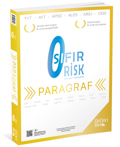 Paragraf Sıfır Risk Soru Bankası Video Çözümlü