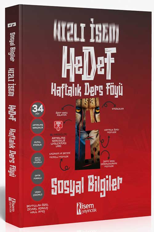 İsem 2025 Hızlı İsem 6. Sınıf Sosyal Bilgiler Haftalık Ders Föyü