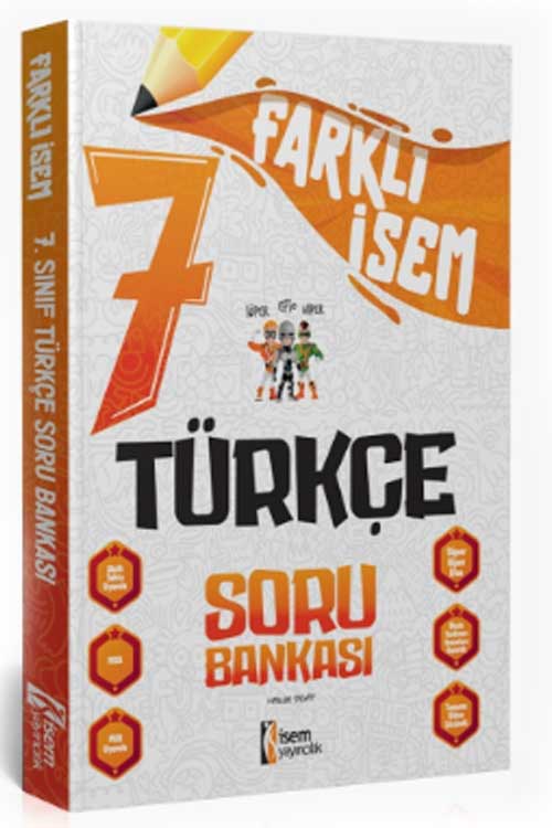 İsem 2025 Farklı İsem 7. Sınıf Türkçe Soru Bankası