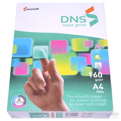 Dns Color Prınt A4 160 Gr Fotokopi Kağıdı 250 Li