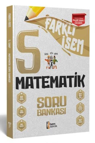 İsem 2025 Farklı İsem 5. Sınıf Matematik Soru Bankası