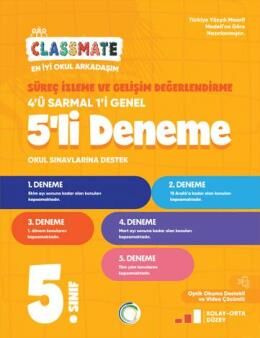 Okyanus 5.Sınıf Classmate Süreç İzleme ve Gelişim Değerlendirme 5 li Deneme