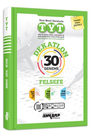 ANKARA TYT DEKATLON FELSEFE 30 DENEME