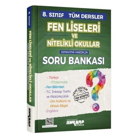 Ankara 8.Sınıf Tüm Dersler Soru Bankası-2020