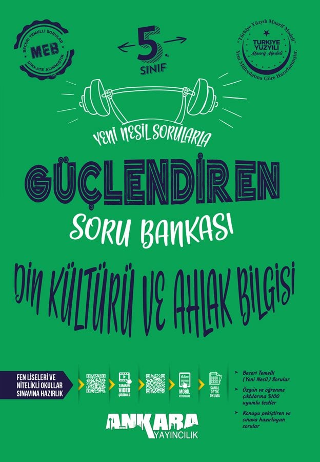 Ankara Yayınları 5.Sınıf Güçlendiren Din Kültürü Ve Ahlak Bilgisi Soru Bankası 2025