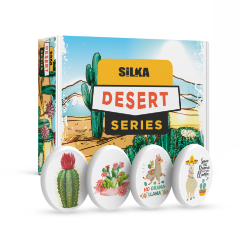 Silka Elips Lama Kaktüs Serisi 12 Desen Silgi