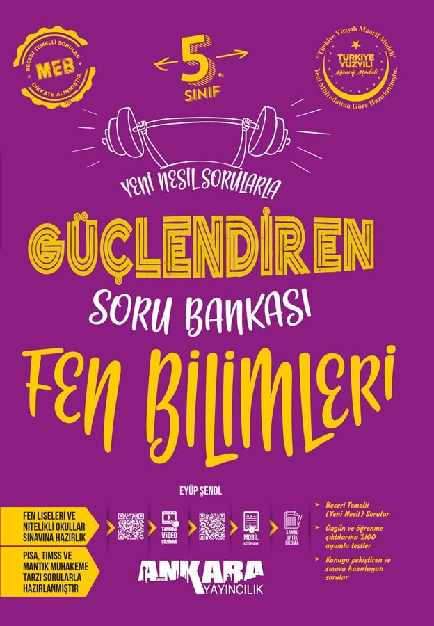 Ankara Yayınları 5.Sınıf Güçlendiren Fen Bilimleri Soru Bankası 2025