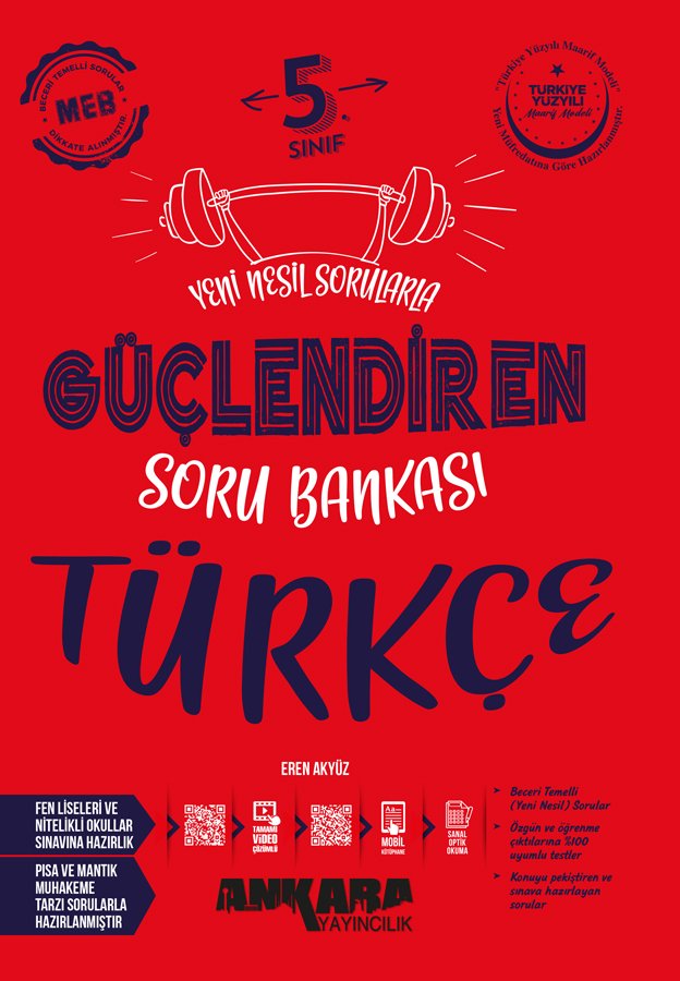 Ankara Yayınları 5.Sınıf Güçlendiren Türkçe Soru Bankası 2025