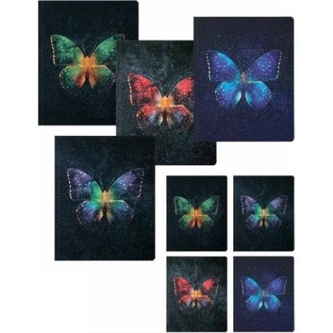Keskın Bınd-Note Butterfly 20X25 Cıltlı Defter Karelı 80 Yaprak