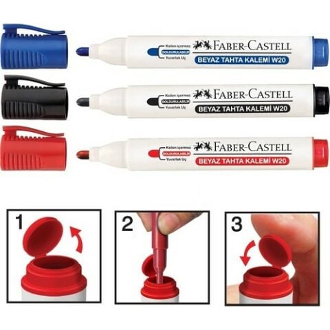 Faber Castell W20 Tahta Kalemi - Mavi