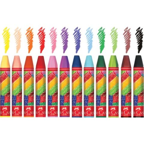 Faber-Castell Karton Kutu Pastel Boya, 12 Renk 3lü