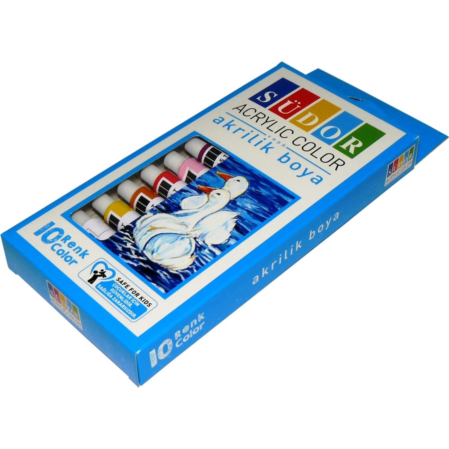 Südor Akrilik Boya Tüp 10 Renk x 9 ml
