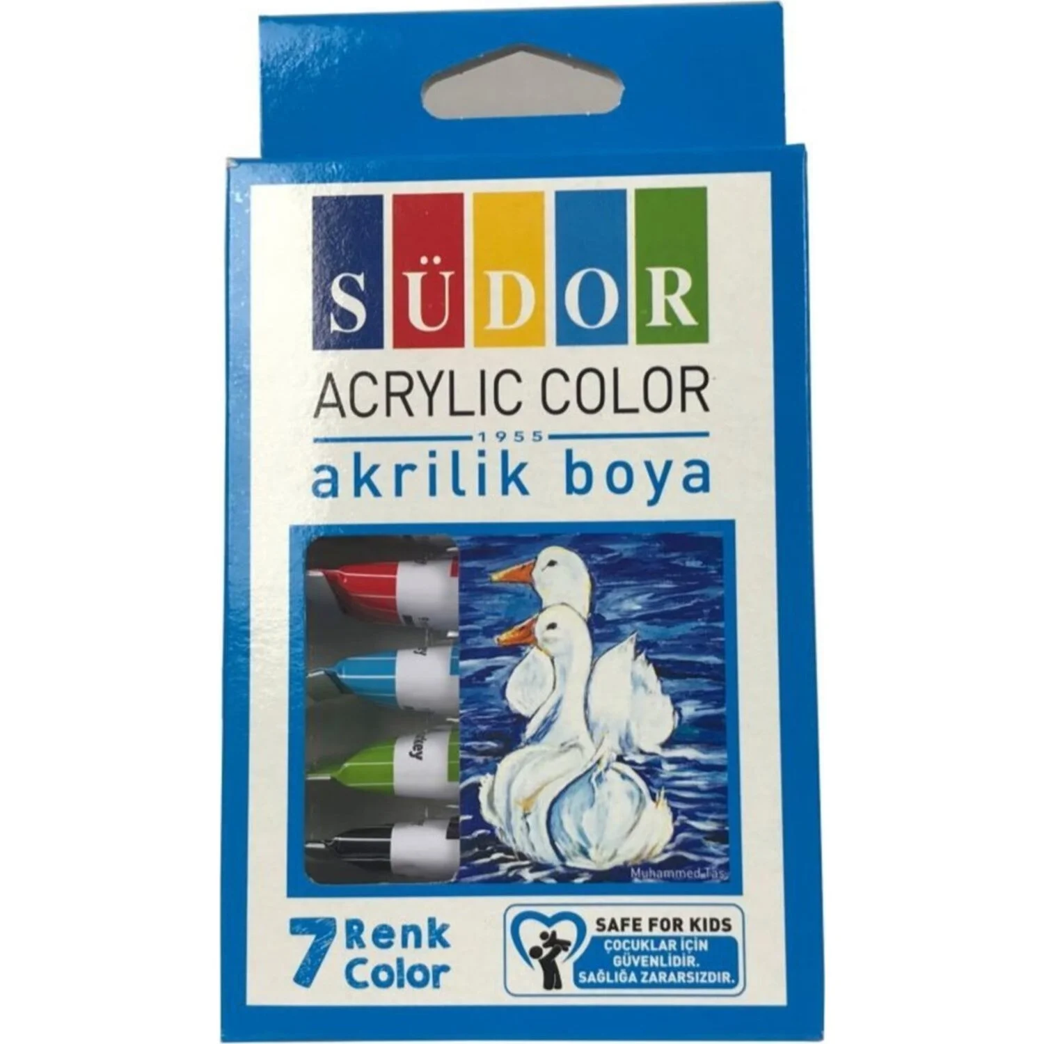Südor Akrilik Boya Tüp 7 Renk x 9 ml
