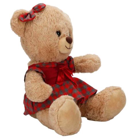 Sun-Jnh-Pff-Sk.Peluş Ayı Elbiseli 32 Cm 2a 40 Cm S0