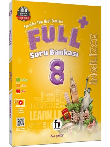 Fi Yayınları 8.Sınıf Full+ İngilizce Soru Bankası
