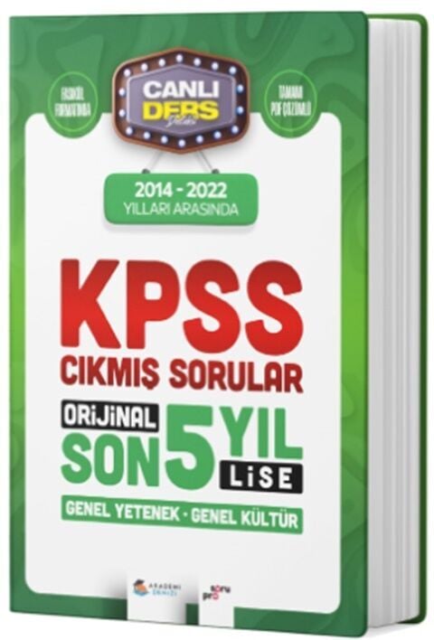 Akademi Denizi Kpss Lise Son 5 Yıl Çıkmış Sorular 2014-22 2024