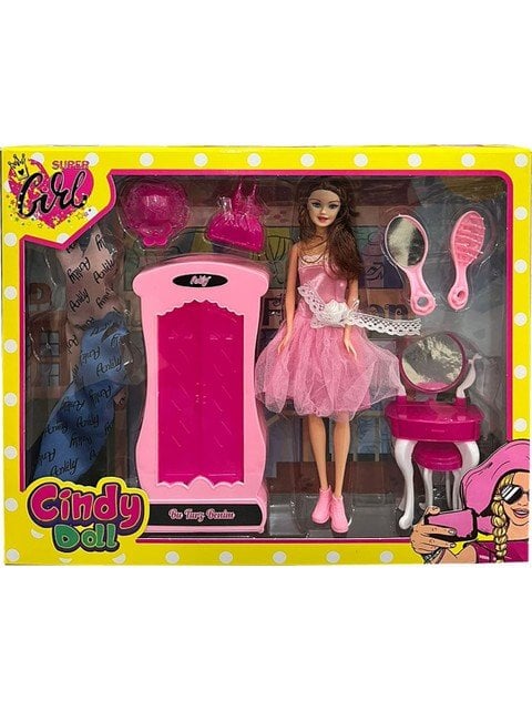 Oydaş 02453 Cındy Doll Dolaplı Makyaj Masalı Beb *1