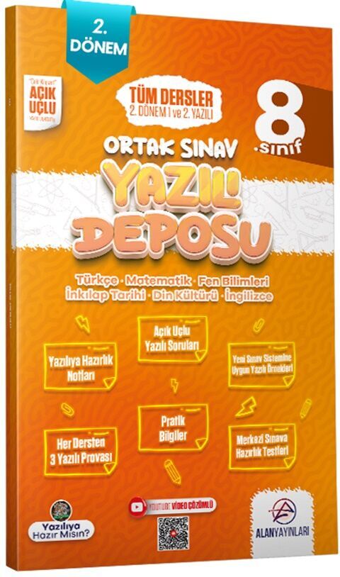 Alan 8.Sınıf 2.Dönem 1 Ve 2.Yazılı Notları 2024