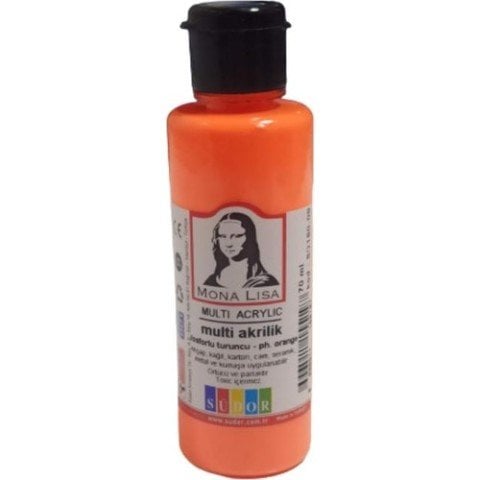 Südor Monalisa Multi Akrilik Boya Fosforlu Turuncu 70ml