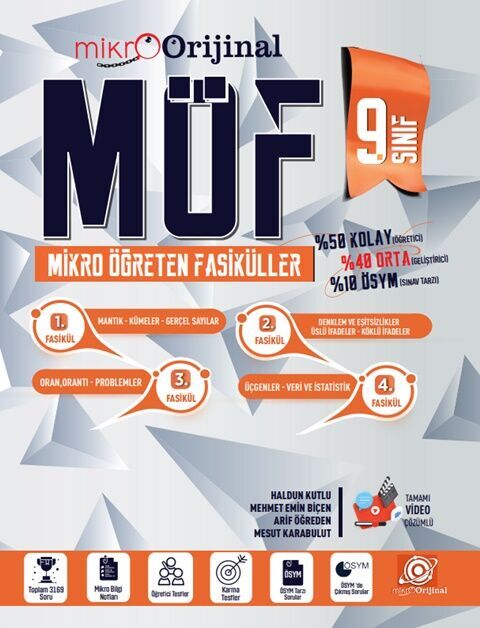 Mikro Orijinal 9.Sınıf Möf Set 2024