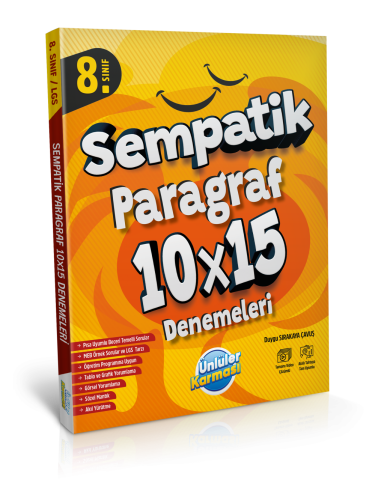 Ünlüler Karması 8. Sınıf Paragraf Sempatik 10 x 15 Deneme