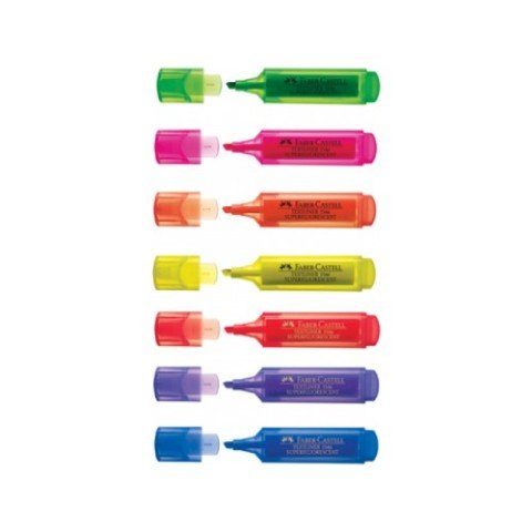 Faber Castell Şeffaf Gövde Fosforlu Kalem 6+2 Renk