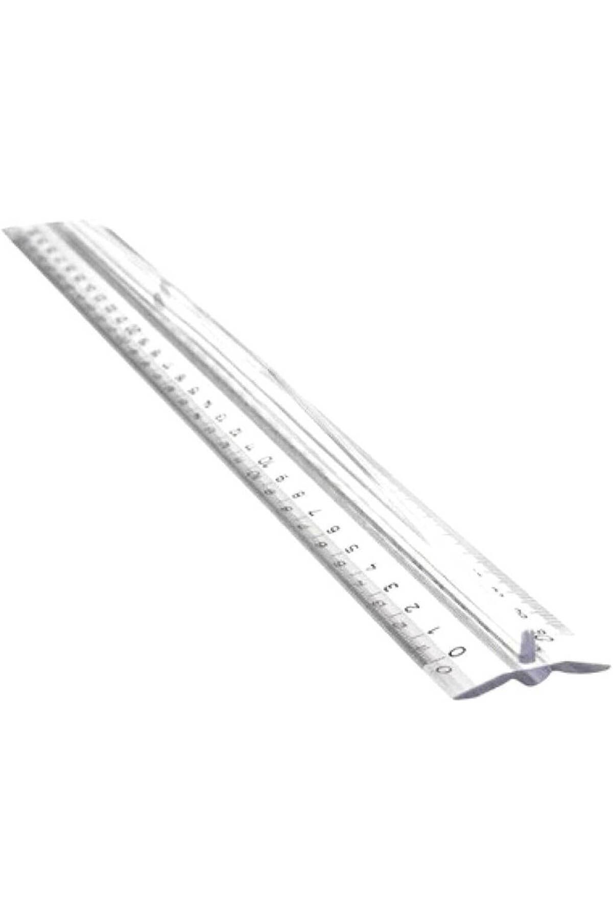 CETVEL 30 CM ŞEFFAF