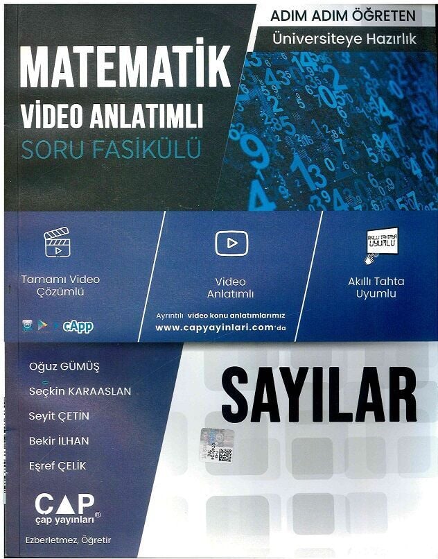 Çap Sayılar Yeni Baskı 2024