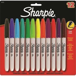 Sharpie Fine Permanent Markör 12 Li Blister